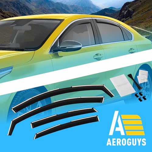 Extra Durable Window Deflectors in (For Kia Forte 19-24)