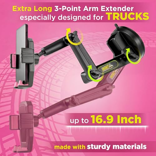 Truck Phone Mount + Dash Pad (Pink)