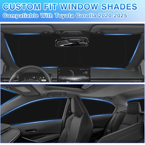 Windshield Sun Shade for Toyota Corolla Hatchback 2020 (window covers for Toyota Corolla 2020-2025)