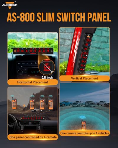 AS 800 Slim 8 Gang Switch Panel with Bluetooth APP &Wireless Remote (AS-800 Slim 8 Gang)