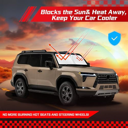 Windshield Sun Shade for Le (for Le-xus GX 550 2024-2026 2027)