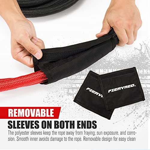 Kinetic Energy Recovery Rope 30FT 7 (Black / 7/8" 30FT,No Shackle)