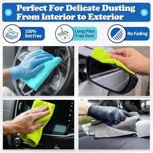 Microfiber Cleaning Cloth (24PK / Multi-colors)