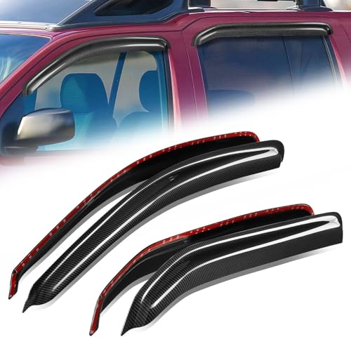 4PCS Tape On Window Visors for 2005 (05-15 Nissan Xterra)