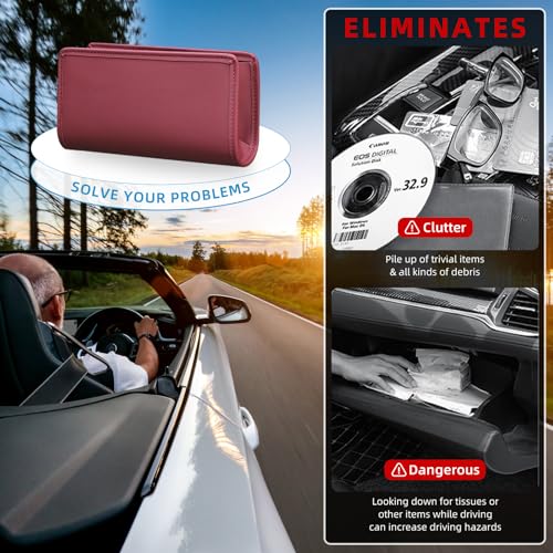 Car Trash Can (Wine Red)