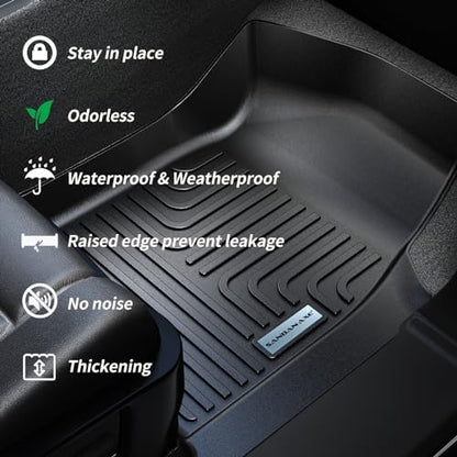 Floor Mats for 2021 (2021-25|For Chevrolet Suburban 8Seats|Full Set)