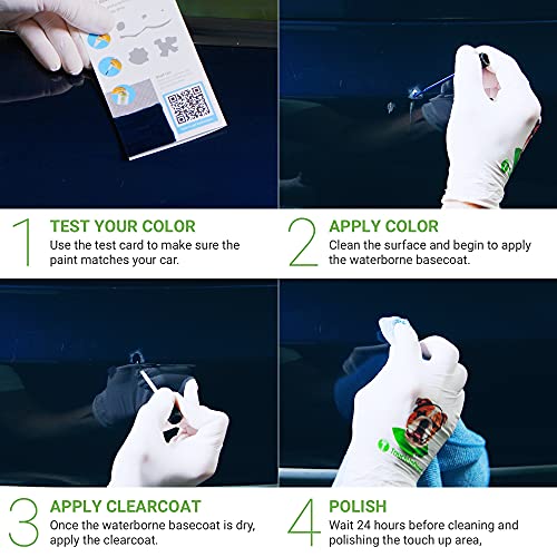 8S6 Dark Nautical Blue Metallic Compatible with Toyota Exact Match Touch Up Paint Combo (Combo - Essential Kit / Blue)