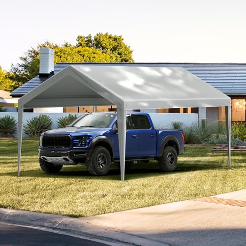 Carport Replacement Canopy Cover 10 x 20 ft (Gray / 10x20ft)