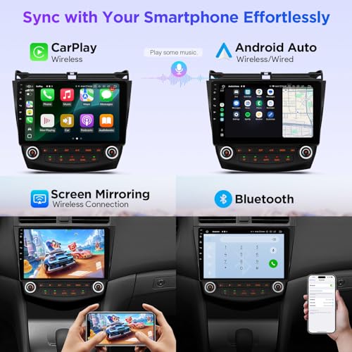10.1" Android 14 Car Stereo for Honda Accord 2003 (8 Core 8GB+256GB)