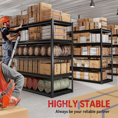 78" H Storage Shelves (5-Tier,55" W x 26" D x 78" H)
