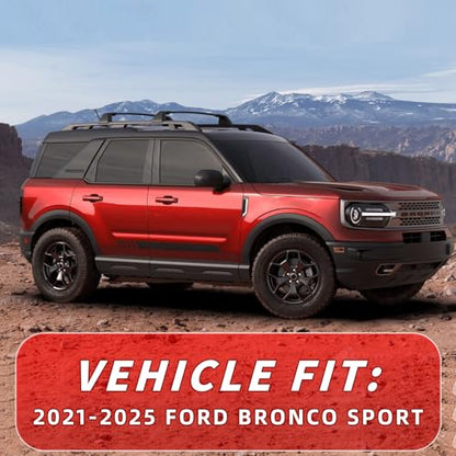 in Channel Window Visors Rain Guards Fit for 2021 (Fit for 2021-2026 Bronco Sport)