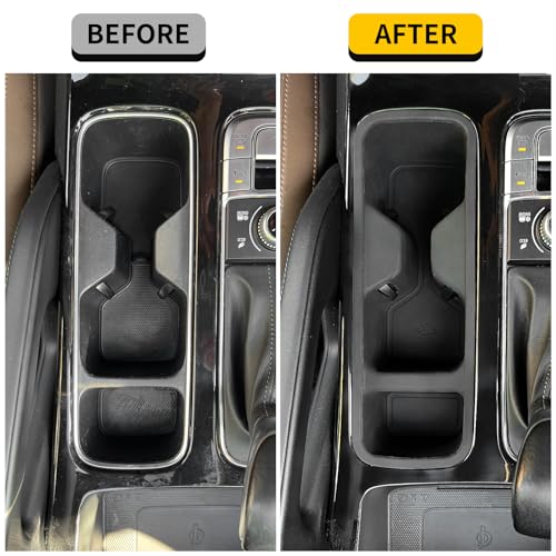Cup Holder Compatible with 2020 (Compatible with 2020+ Kia Telluride Black)