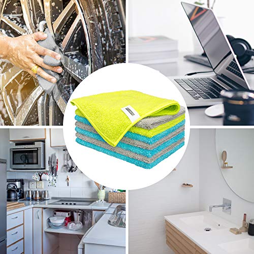 Microfiber Cleaning Cloth (8pk / 3 Colors Assorted)