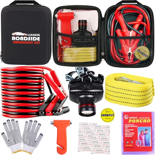 Car Roadside Emergency Kit (Black)