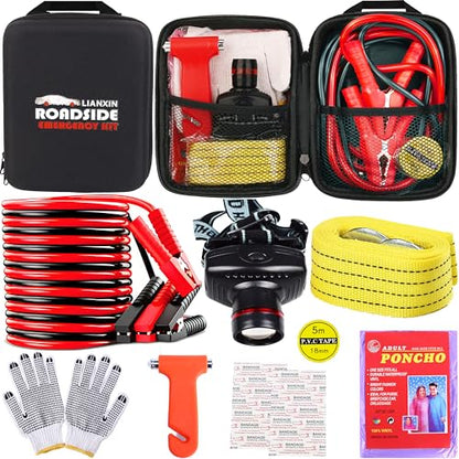 Car Roadside Emergency Kit (Black)