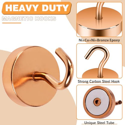 Magnetic Hooks Steel Tube Design for Cruise (Bronze / 80lb Magnetic Hooks)