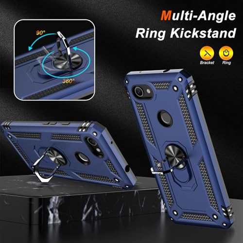 for Google Pixel 3A XL Case with Screen Protector (Blue / Google Pixel 3A XL)