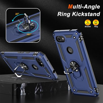 for Google Pixel 3A XL Case with Screen Protector (Blue / Google Pixel 3A XL)
