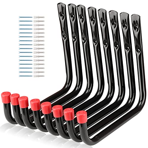8 Pack Wall Mount Storage Hooks (9.6inch)