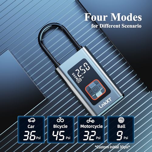 Tire Inflator Portable Air Compressor (Gray)