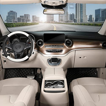 Steering Wheel Cover 14.5 (Standard size[14 1/2''-15''] / Black and White)