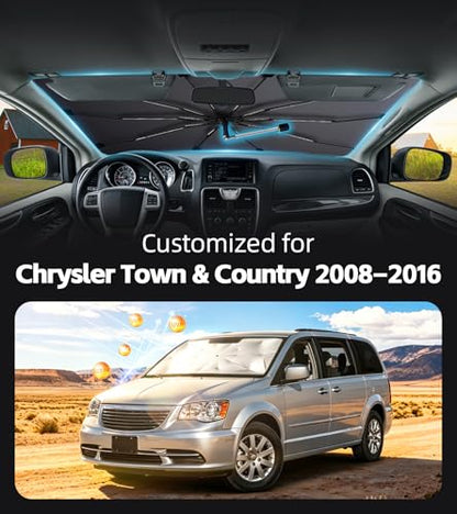 Windshield Sun Shade for Chrysler Town & Country 2008 (Fit for Chrysler Town & Country 2008–2016)