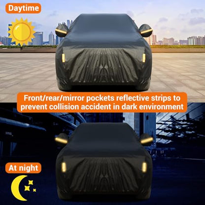 Car Cover Waterproof All Weather (Black / YXL: for SUV (Length 191"-205"))