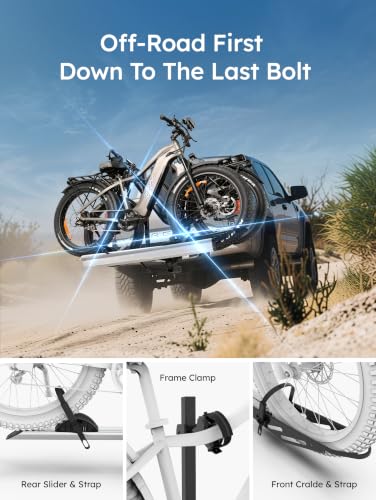 Young Hitch Mount Bike Rack with Ramp (200 lbs 2 E-Bike Rack with Ramp)
