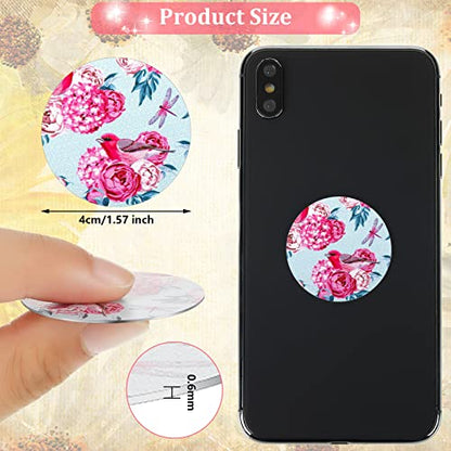 8 Pcs Cute Magnet for Phone Case Car Mount Sticker (Floral Style)
