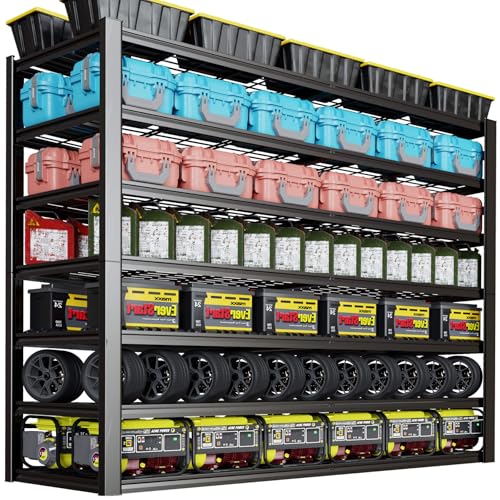 7 Tier Garage Shelving Heavy Duty (65"Wx24Dx96H | 7 Tier)