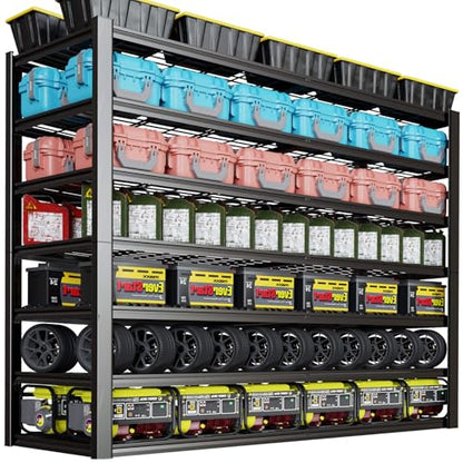 7 Tier Garage Shelving Heavy Duty (65"Wx24Dx96H | 7 Tier)