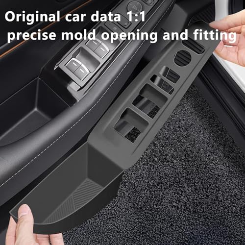 4PCS Car Door Window Switch Panel Cover for Honda Accord 2023 (Red for Door Window Switch Cover)