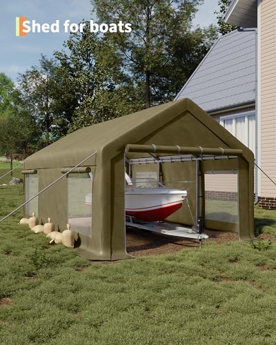 13x20 ft Carport with 8 Sandbags