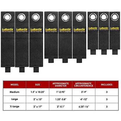 9 Pack (10"/13"/17") Extension Cord Holder for Organization (10"/13"/17")
