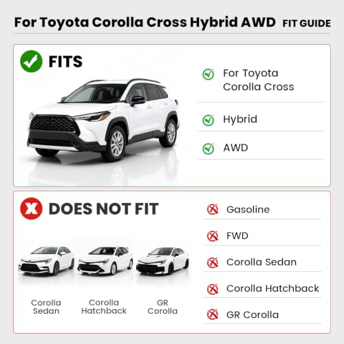 Floor Mats for Toyota Corolla Cross Hybrid AWD 2022