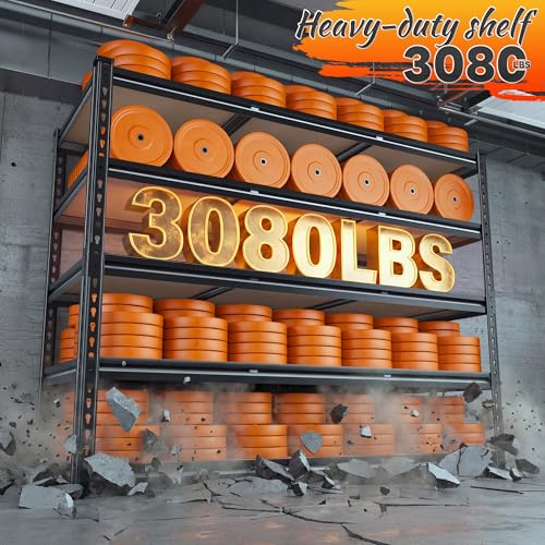 3080LBS Garage Shelving for Warehouse (48" W x 72" H x 24" D)