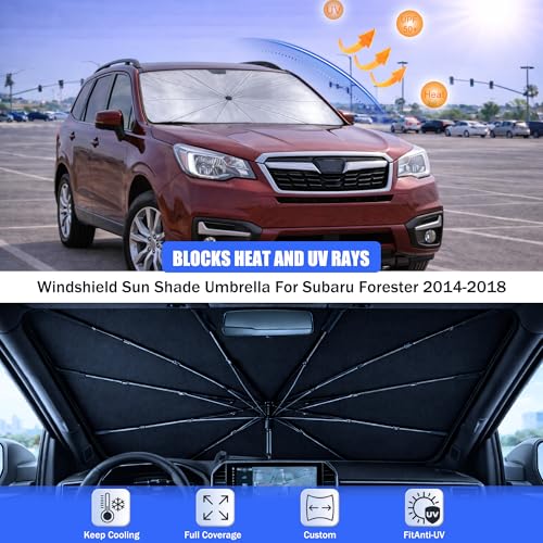 Car Windshield Sun Shade Umbrella for Subaru Forester 2014 (For Subaru Forester 2014-2018)