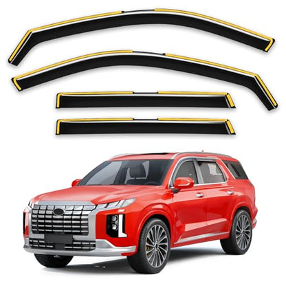 in Channel Window Visors Rain Guard for Hyundai Palisade 2020 (Fit for 2020-2025 Hyundai Palisade)