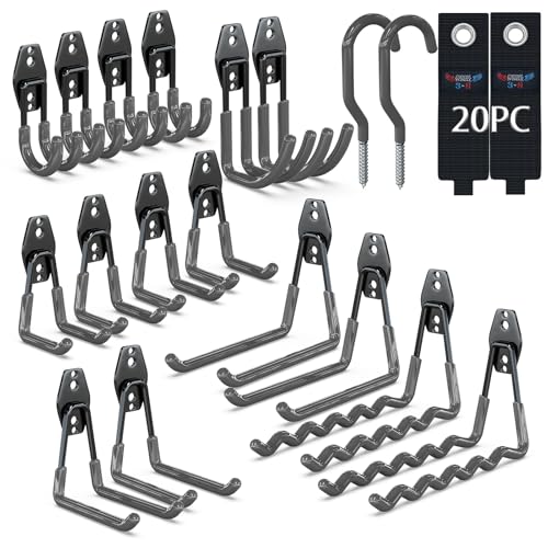 Heavy Duty Garage Hooks (20 / Gray)
