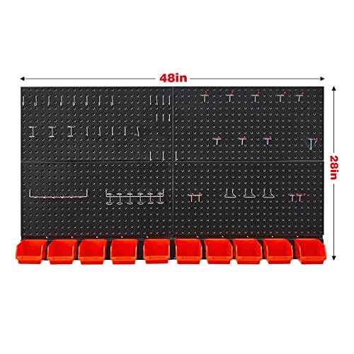 Pegboard Wall Organizer (Black)