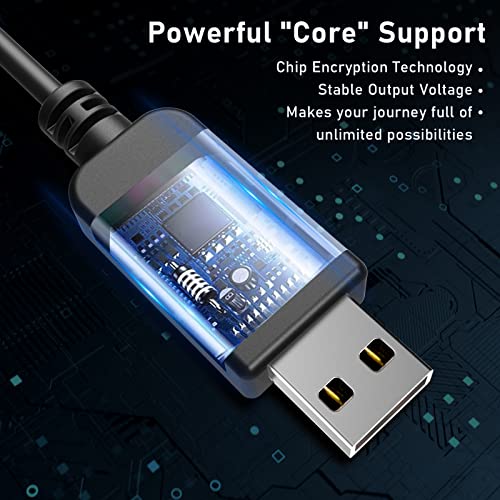 USB to DC3.5 Radar Detector Cable 6.6ft for Escort (DC3.5-6.56ft)