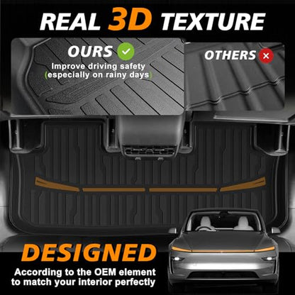 10PCS Floor Mats Full Set for 2025 2026 Tesla Model Y Juniper (Model Y Juniper | 2025+)