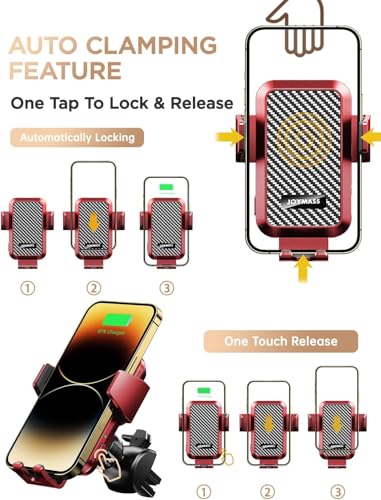 Wireless Car Charger (RED)