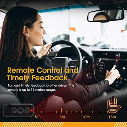 Car Finger Light with Remote (Black)