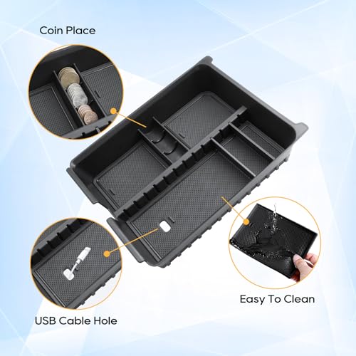 For Honda Pilot Center Console Organizer for 2023 2024 2025 2026 Honda Pilot (2023-2026 Honda Pilot 2PCS)