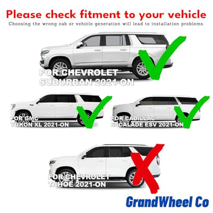 Window Deflectors Smoke Tinted in (For Suburban 21-26)