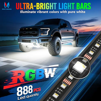 U8 RGBW Underglow LED Light Bars (RGBW & 2 Remote)
