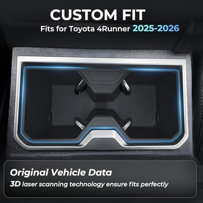 Center Console Cup Holder Inserts for Toyota 4Runner 2026 2025 (Cup Holder for 2025-2026 4Runner, Front)