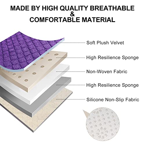 Comfortable Car Seat Covers Universal Back (Purple)