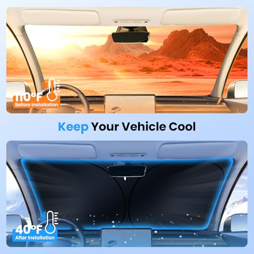Windshield Sun Shade for 2024 (1PCS Toyota Grand Highlander 2024-Present)